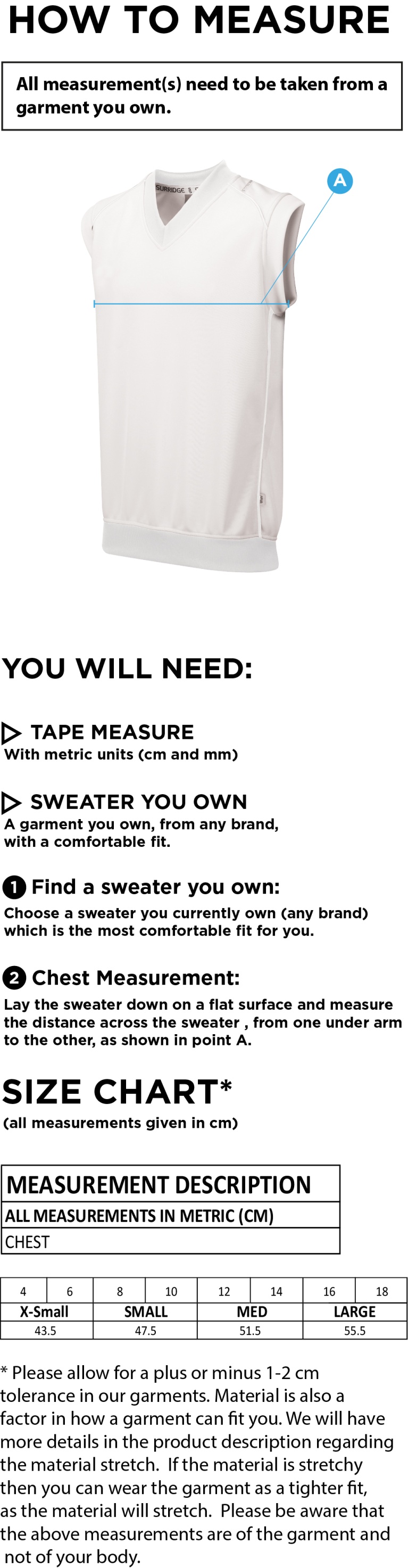 LITTLE MUNDEN CC BLAST SLEEVELESS WOMENS SWEATER-Ivory - Size Guide