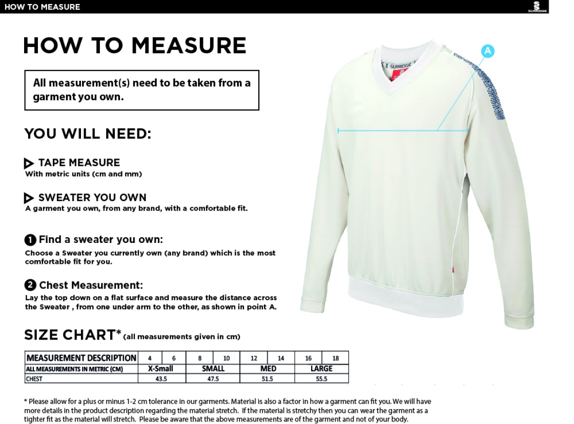 LITTLE MUNDEN CC BLAST LONG SLEEVE WOMEN'S SWEATER - Ivory - Size Guide