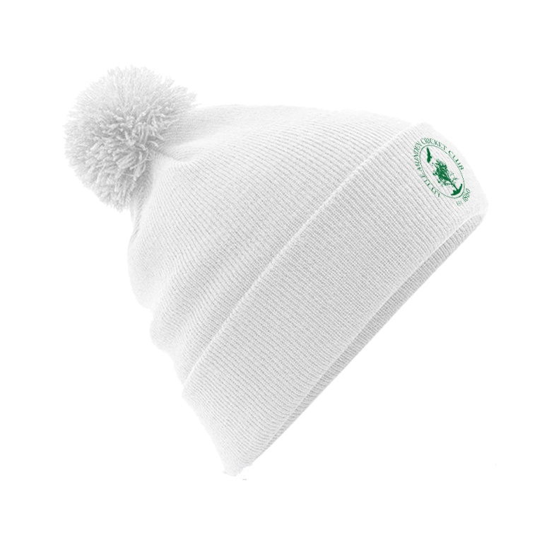 LITTLE MUNDEN CC Original Pom Pom Beanie : White